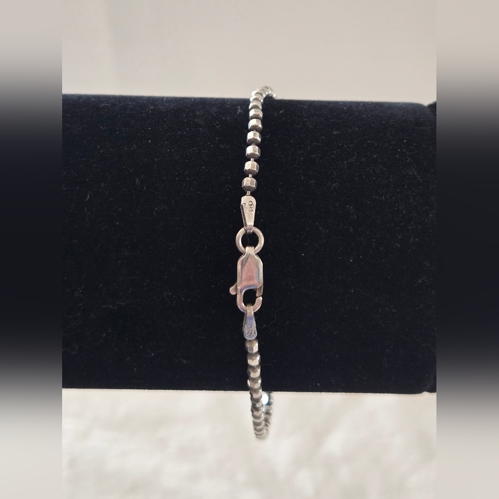 Milor Faceted Bead Bracelet - Silver - Picture 2 of 12